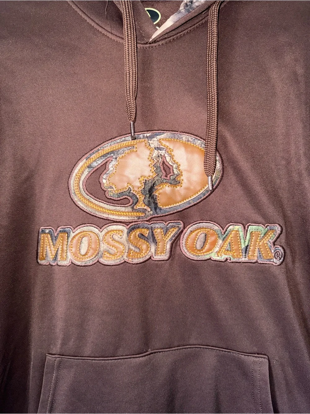 Mossy Oak Brown Logo Pullover Hoodie